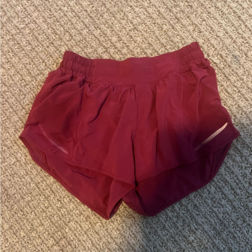 Red hottie hot shorts from Lululemon